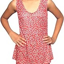 Regular Fit Spandex Printed Sleevless Swim Frock/Swim Suit for Girls | Adjustable, Breathable, Quick Drying Swim Suit for Swimming, Waterpark, Beach-image-44