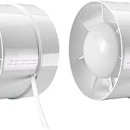Enakshi® 2 Pieces 150mm 6'' Duct Fan Exhaust Vent Air Cooled Hydroponic Inline Blower| Parts & Accessories | Car & Truck Parts | Air Conditioning & Heat | A/C & Heater Controls-picture-28