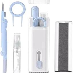 FOTOKINA 7-in-1 Multifunctional Electronics Cleaning Kit for Keyboard, Earphones, Laptop, Phone, PC Monitor – Compact Screen & Port Cleaner Tool Set – White (Pack of 1)-4