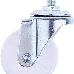 UJEAVETTE 2'' Swivel Casters Wheels Floor Protector Rubber Caster Wheels White-image-52