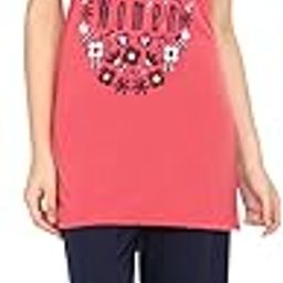 Vrinda Summer Night Wear Half Sleeve Round Neck Polycotton Printed Night Suit Set for Womens (VR)-image-21