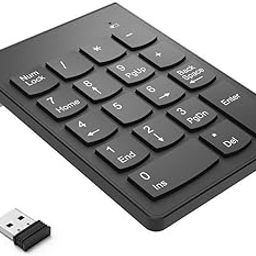 Wireless Numeric Keypad Slim Mini Number Pad Keyboard 18 Keys Numpad for Laptop PC Notebook Desktop-92