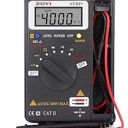 ZOYI Digital Multimeter, Auto Ranging Pocket Digital Multimeter Digital Multi Tester - AC DC Voltage DC Current Resistance Diodes Capacitance Transistor Measuring Instrument (VC921) By Skyking-picture-23
