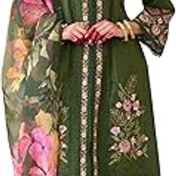 Women's Off White Silk Blend Embroidered Straight Kurta Pant And Dupatta Set (IEOUT6962)-image-84