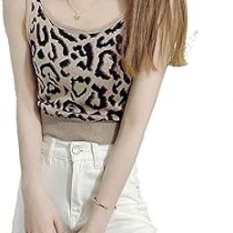 Women's Stretchable Casual Knit Sleeveless Floral Print Cami Vest Tank Crop Top DN694-image-75