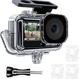 TELESIN Waterproof Case for DJI Action 5/4/3 Camera Accessories, with Anti-Fog Underwater Housing Shell Cage Supports 45M/148FT Deep Diving Scuba Snorkeling Swimming with Quick Release Screw.-10