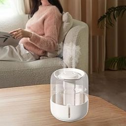 Desk Humidifier Convenient Low Noise with Night Light for Bedroom Hotel Dorm Beige-image-54