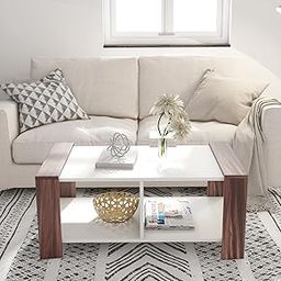 A GLOBIA CREATIONS Liva Centre Table | Engineered Wood | Asian Walnut Finish | Modern & Compact | Coffee/Tea Table for Living Room or Office | Knock-Down Delivery | 3-Year Warranty-image-34