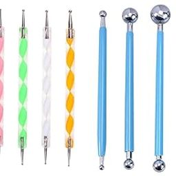 arrolliant 9 Piece Ball and Wooden Dotting Tool Set Embossing Stylus for Clay Pottery Ceramic Nail Art and Polymer Clay-image-78