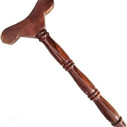 Majestic Mart Wooden Danda, teki T Shaped Yoga Danda, Mala jaap Hand Stand, Meditation Stick, Wooden Staff, Traditional, Indian Stick Used by Rishi Yogi for Meditation Practices-image-69