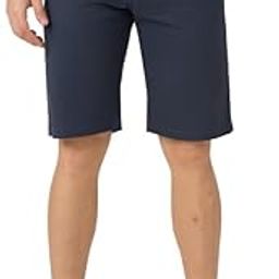 Luxury Cotton Blend Chinos Shorts for Men | Stylish Regular Fit Casual Solid Shorts with Pockets (Navy Blue 42)-image-90