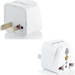 hi plasst pins n plugs Hi-Plasst (Pack of 1) India to USA Converter - Type A Plug Adapter for USA, Canada, Mexico, Japan, Thailand, Philippines - US Travel Adapter, 2 Pin Plug Adapter-picture-0