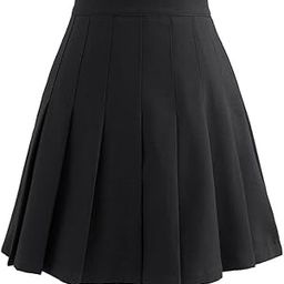 Cotton Blend Pleated Skater Skirt with Side Zip-image-33