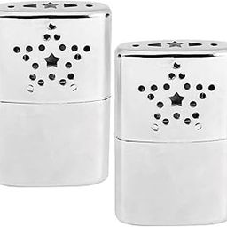 CALANDIS™ 2X Stainless Steel Reusable Pocket Heater Hand Warmer Handwarmers with Pouch | Ice Fishing Accessories | Fishing Equipment | Fishing-image-37