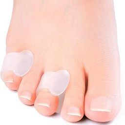 Welnove Gel Toe Separator, Pinky Toe Spacers, Little Toe Cushions, Small Toe Sleeves for Preventing Rubbing & Reducing Pressure (Pack of 12, Transparent)-47