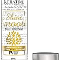 Professional Smooth Shine Serum White | Keratin Nourishing Hair Treatment for Dry, Damaged, Frizzy Hair, Frizz Control | Infused with Keratin, Vitamin E - Coz Love is in the Hair (50ml, 1)-17