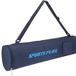 SportsFuel Yoga Mat Cover Bag | Yoga Mat Cover | Cover for Yoga Mat with Strap & Drawstring for Men & Women | Lightweight & Washable Cover for Yoga Mat | Yoga Mat Cover Bag with Pockets (Blue)-image-53