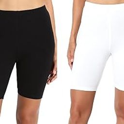 Women's Bio-Wash Knee Length Fitness Workout Running Yoga Shorts (Pack of 2)-image-8