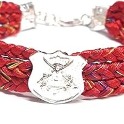 Handcrafted rajwadi rajputana Red Braided Bracelet and rakshabndhan dhaga with Silver Shield Charm, Woven Thread Design the latest version raksha sutra-image-23