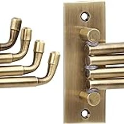 DOCOSS Flexible Antique Brass Cloth Hanger for Wall Hooks for Hanging Cloth Hook and Towel Hangers,Door Hangers,Movable Hook -Pack of 2-image-14