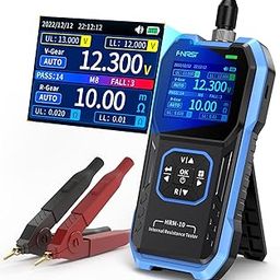 FNIRSI HRM-10 Voltage Internal Resistance Battery Tester, Meter for Various Types, Car AAA AA, 100V 200Ω, Digital Analyzer for Household Automotive-1