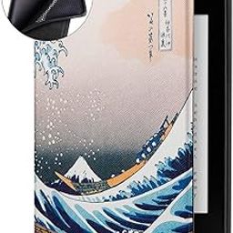 MOCA Compatible Smart Flip Cover case for 2018 All Kindle Paperwhite 10 10th th Generation 2018 Release Flip Cover case (The Great Wave)-picture-16