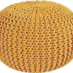 Pouf Puffy for Living Room Sitting Round Ottoman Bean Filled Stool for Foot.-16