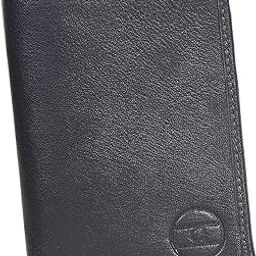 Men's Genuine Leather Card Holder – Textured Finish | RFID Blocking | Slim & Compact Wallet | Black-image-82