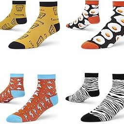 Men's and Women's Combed Cotton Ankle Length Socks (Pack of 4) (Multicolour, Free Size)-image-18