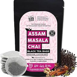 the tea trove Assam Masala Tea Bag 50Pcs | 100% Organic Spices Cinnamon, Cardamom, Clove And Ginger For Rich And Flavorful Hot Masala Chai Tea Bags - 125 Gm-image-13