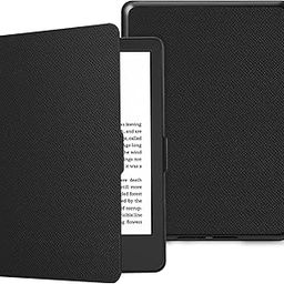 Fintie Slimshell Case for 6" All-New Kindle (11th Generation, 2022 Release)- Lightweight PU Leather Cover with Auto Sleep/Wake for Kindle 2022 e-Reader (NOT fit Kindle Paperwhite), Black-image-21