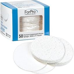 ForPro Premium Compressed Facial Sponges, 50-Count Cellulose Sponges for Facial Cleaning, Exfoliating and Makeup Removal, 2.75" Round, White-15