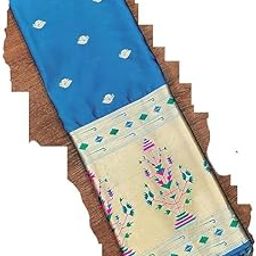 Banarasi Silk Premium Woven Paithani Dupatta with Tassels/Chunni for Women Zari Floral Print Dupatta with Tassels for Girls Size: 1M x 2.3M in Multiple Color-image-17