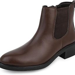 Womens Brown Chelsea Boots-image-89