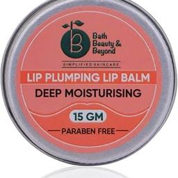 BATH BEAUTY & BEYOND Lip Plumping Balm – Deep Moisturising | Paraben-Free | 15g | Smooth & Hydrating Lip Care | For Soft & Fuller Looking Lips-image-91