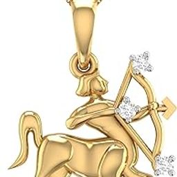 pc jeweller Yellow Gold and Diamond Pendant for Women-picture-38