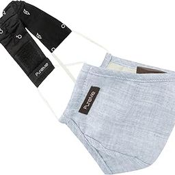 PureMe Unisex Linen Reusable Cloth Mask without Valve (Summer Blue, Standard Size)-16