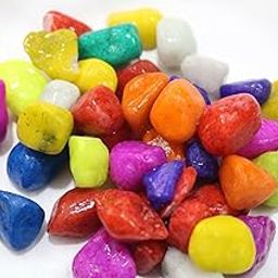 Wowtag Multi-color pebbles for Fish tank, Plants Pots, Home Decoration, Table Decor, Vase Fillers (1, 1.95 KG)-image-41
