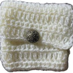 Handmade & Handcrafted Crochet Purse, Wallet for Coins for Men and Women (Off White) 1 pcs-image-94