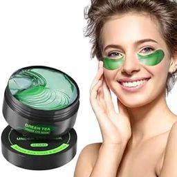UNVELIS Eye Pads, 60 Pieces Eye Pads Against Dark Circles with 24K Gold, Collagen Eye Mask Against Eye Bags, Collagen Under Eye Patches, Reduce Wrinkles and Puffiness. (Medium, GREEN TEA)-image-95