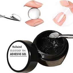 NAILWIND Solid Gel Nail Glue for Nail Tips Clear,Strong Adhesive Rhinestone Gel Nail Glue for Acrylic Nails Tips, Press on Solid Glue Gel, Nail Art Manicure Glue Gel, Need UV/LED Lamp (Clear, 8 ml)-32