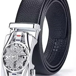 usl Men's PU Leather Belt (Auto-lock Spinning Buckle).-picture-12