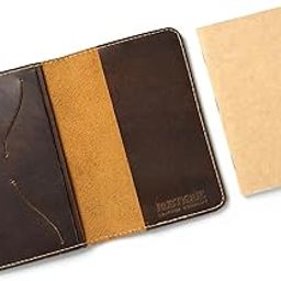 Rustique Leather Journal Cover for Field Notes, Small Pocket Size Notebook for Moleskine Cahier, Handmade Vintage Leather Cover for 3.5" x 5.5" Notebooks-image-19
