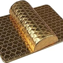 KIRA Nail Pillow Leather Nail Art Hand Rest Cushion Pillow Pad Nail Salon Manicure Arm Wrist Rest Sponge Holder Mat For Women (Gold)-6