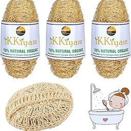 Ikkiyam Combo Of Loofah Sponges/Vettiver Aloevera Bath Scrub (1 Pc) | Organic Bath Sponge For Spa Shower | Ridge Gourd Batch Scrub (Peerkangai) | Naturally Safe & Nontoxic Body Scrubber | Pack Of 3.-image-36