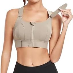High Impact Front Zip Sports Bra for Women | Longline Criss-Cross Back Padded Gym Bra | Workout Yoga Tank Crop Top for Running, Fitness & Activewear (Pack of -1)-picture-25