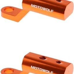 Enakshi® 2 Pieces Motorcycle Rearview Mirror Expander Bracket Adapter Mount Orange| Parts & Accessories | Motorcycle Parts | Mirrors-image-67