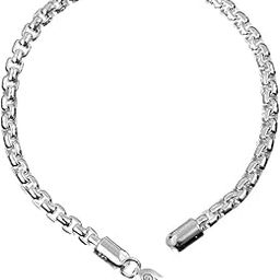 Anti-Tarnish 92.5 Sterling Silver Bracelet 8 inch |Gift For Men & Boys-picture-27