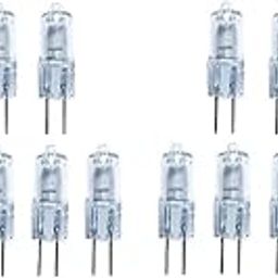 HEAVENGLOW 20 Piece Super Bright G4 6V 5w Tungsten Halogen Base Bulb Lamp Light-image-70