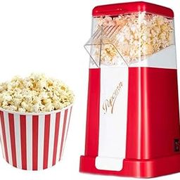 Drumstone (𝟏𝟓 𝐘𝐄𝐀𝐑𝐒 𝐖𝐀𝐑𝐑𝐀𝐍𝐓𝐘) Electric Popcorn Maker, Retro Style, Low-Calorie, Removable Lid, Ideal for Date Nights, Parties, and Family Movie Nights-picture-4